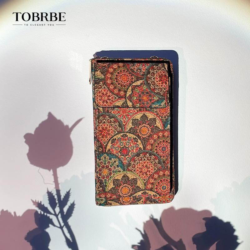 Mom Christmas Gift Eco-Friendly Natural Cork Crossbody Phone Wallet
