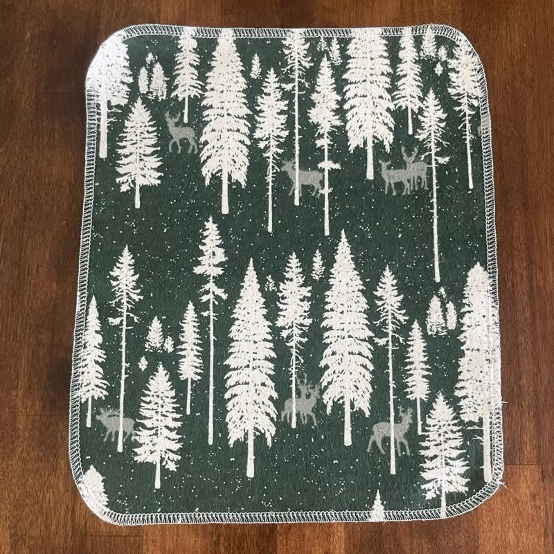 Winter Variety Pack - Eco-Friendly Reusable Kitchen Paper Towel Replacement Cotton Flannel Household