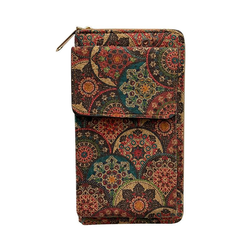Mom Christmas Gift Eco-Friendly Natural Cork Crossbody Phone Wallet