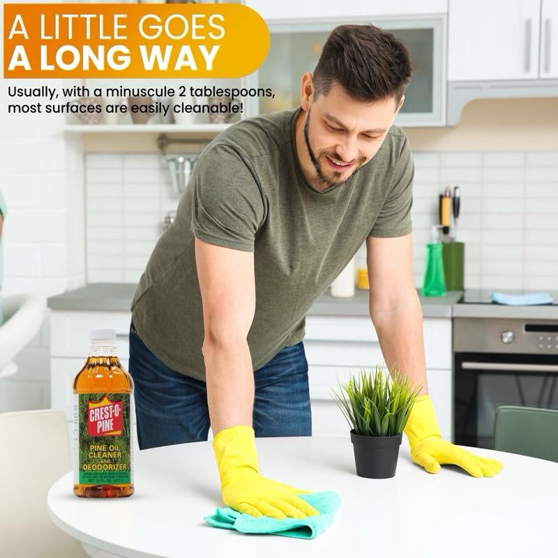 Crest-O-Pine Oil, Multi-Purpose Cleaner/Degreaser/Deodorant, Usa-Made, Eco-Friendly, Pet-Friendly 16Oz Cleaning Household Cleaning Household