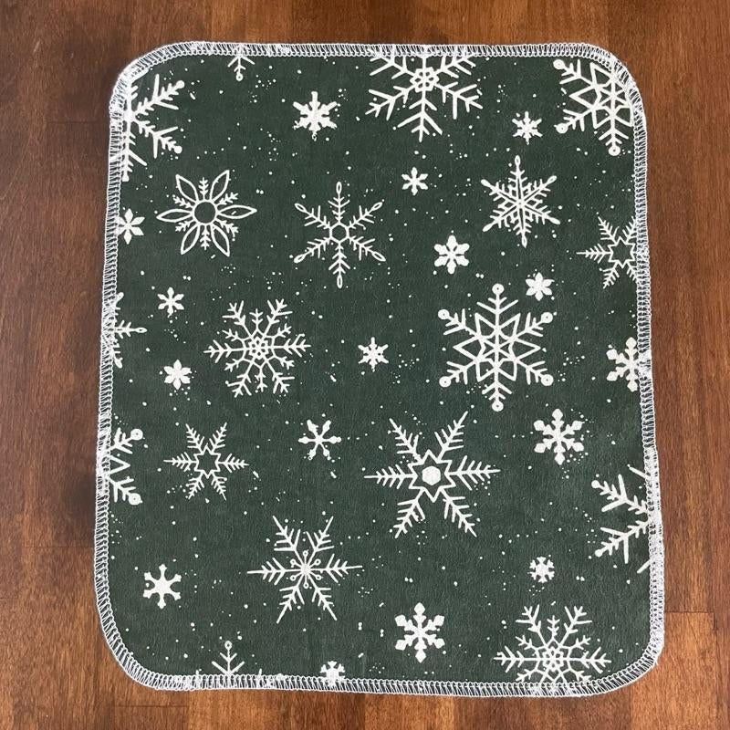 Winter Variety Pack - Eco-Friendly Reusable Kitchen Paper Towel Replacement Cotton Flannel Household
