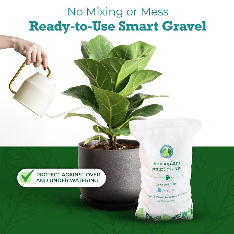 Smart Gravel Drainage Rocks for Potted Plants — Eco-Friendly Overwatering Solution | 2 Lbs