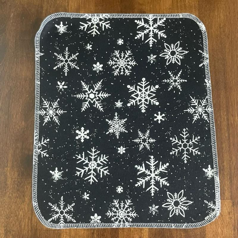 Winter Variety Pack - Eco-Friendly Reusable Kitchen Paper Towel Replacement Cotton Flannel Household