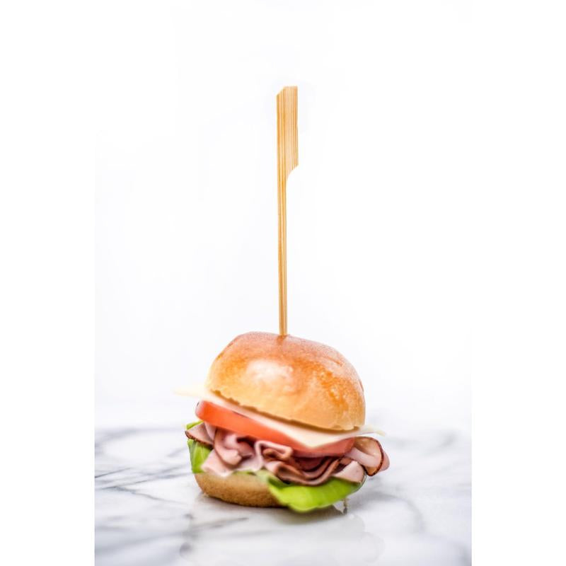 Woodu Disposable Bamboo Paddle Skewers 100 Pcs All Natural Eco-Friendly Non-Toxic