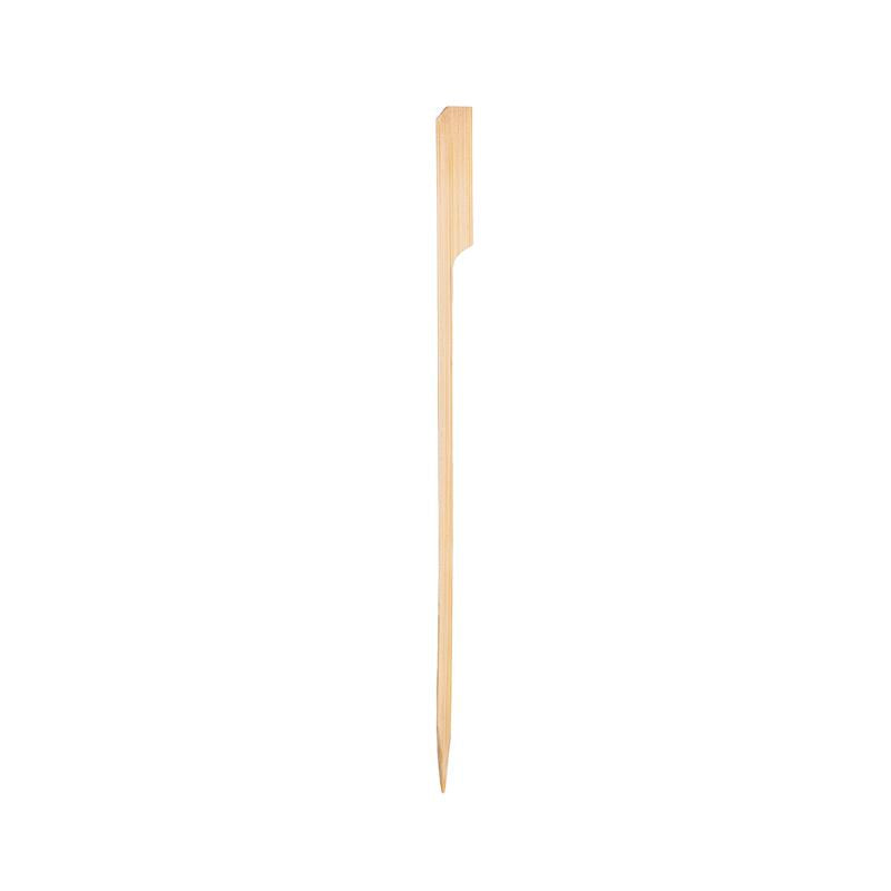Woodu Disposable Bamboo Paddle Skewers 100 Pcs All Natural Eco-Friendly Non-Toxic
