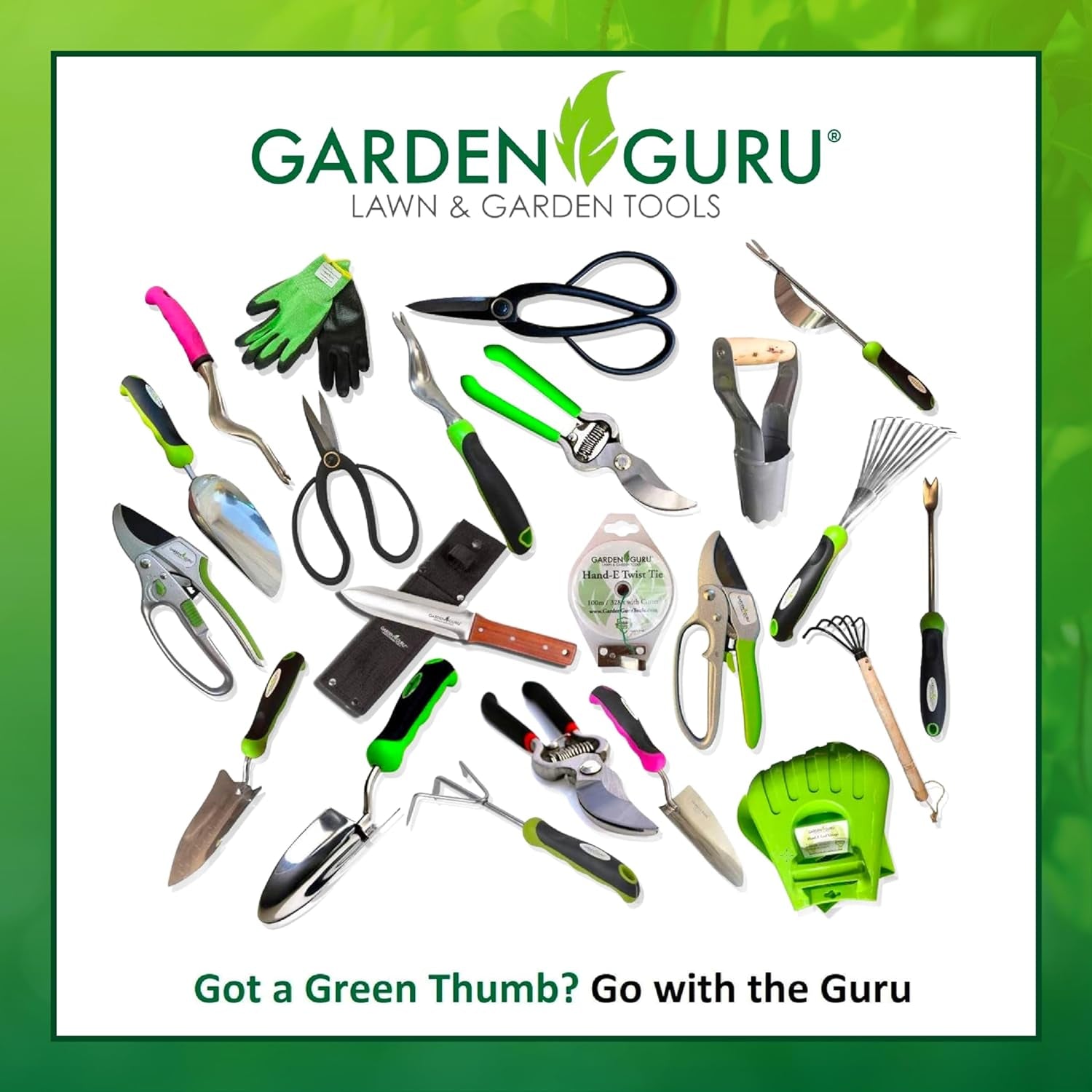Garden Guru Eco Hand Cultivator Hoe Tiller Tool - 100% Recycled Stainless Steel - Rust Resistant - FSC Certified Wood Ergonomic Handle -Great for Gardening Cultivating Loosening Weeding